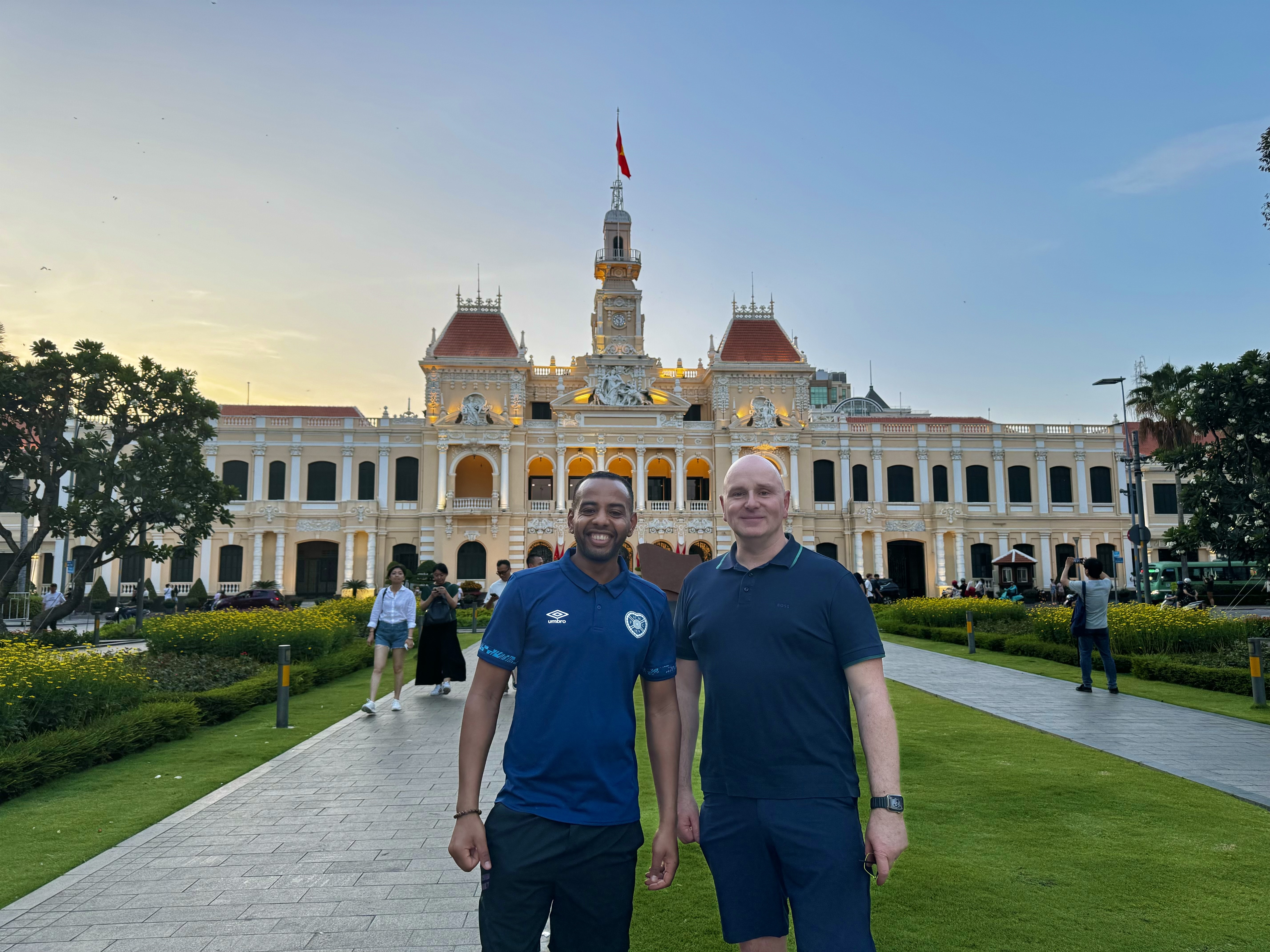 Kenny McGee and Ben Dent from Component Sense in Vietnam visiting electronic manufacturers there.