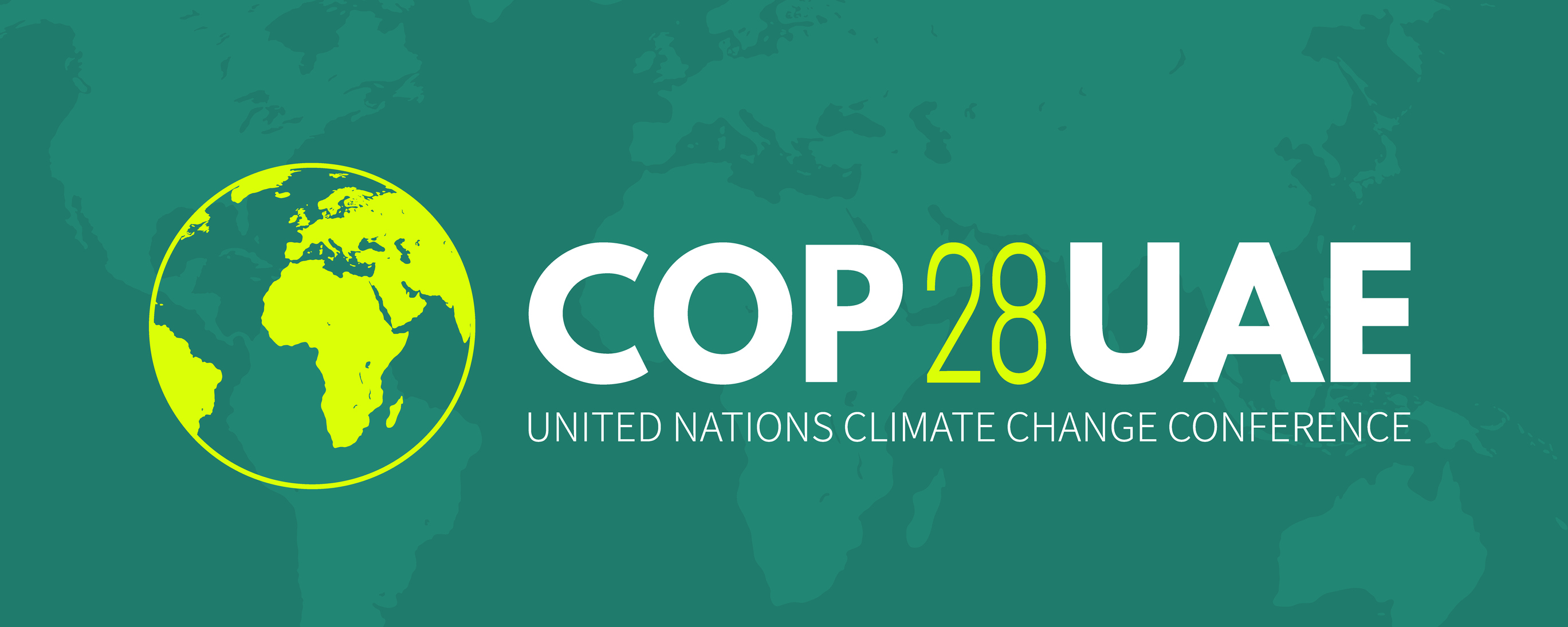 UN Climate Change Summit COP28 logo.