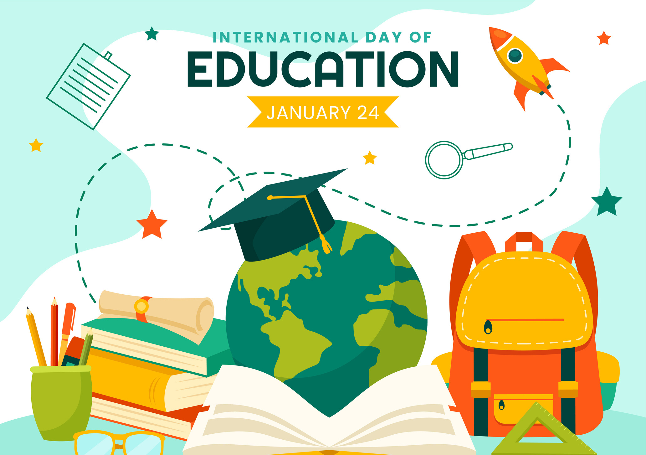 Poster for the International Day of Education.